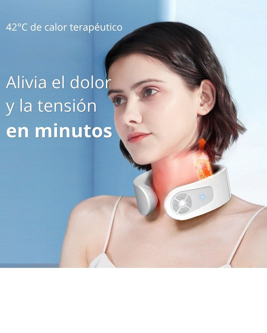 Masajeador de cuello EMS | Alivia dolor en minutos desde casa