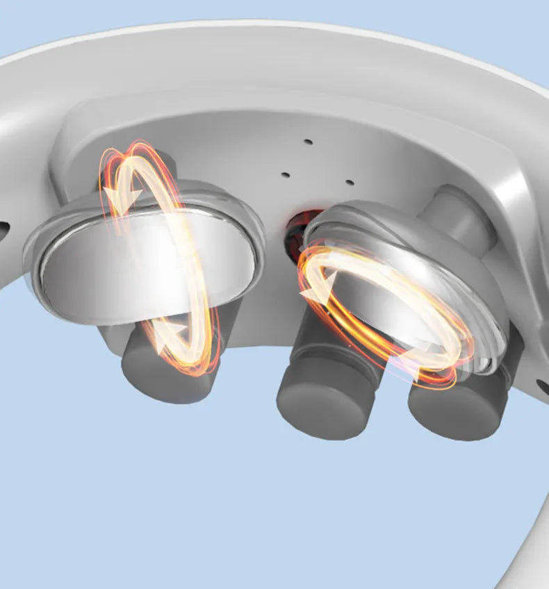 Masajeador Cervical EMS con Calor- Alivia el Dolor y Tensión del Cuello en Minutos