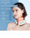 Masajeador Cervical EMS con Calor- Alivia el Dolor y Tensión del Cuello en Minutos